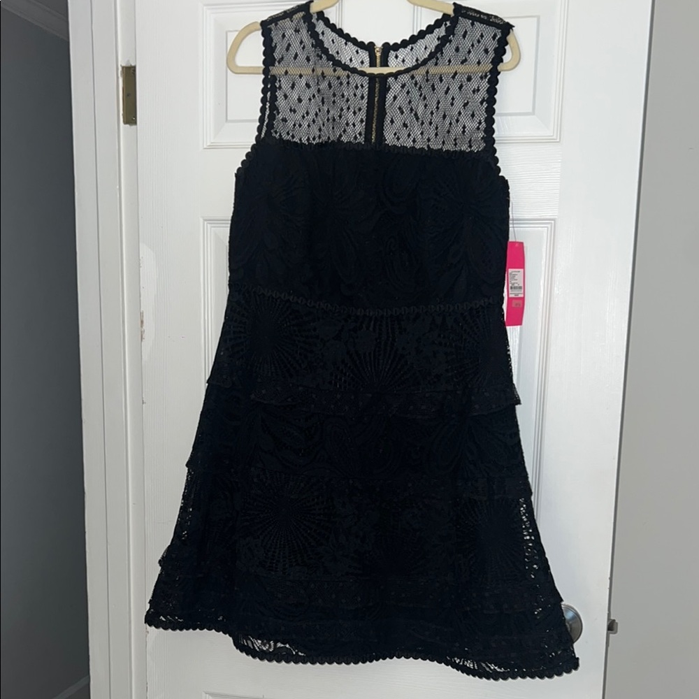 Lilly Pulitzer Kasee Black Lace Dress